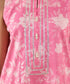 Women's Unstitched Lawn Printed Pink 3 Piece Suit